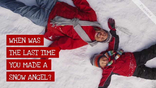 SNOW ANGELS Video Template