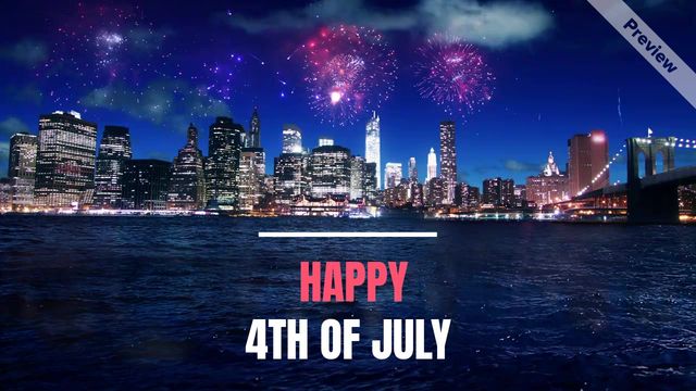 4th Fireworks Video Template