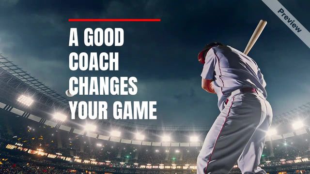 a good coach Video Template