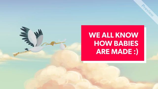 stork baby Video Template