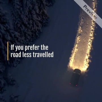 WINTER ROAD Video Template