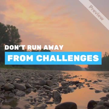 Don't Run Away Video Template