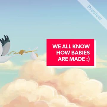 stork baby Video Template