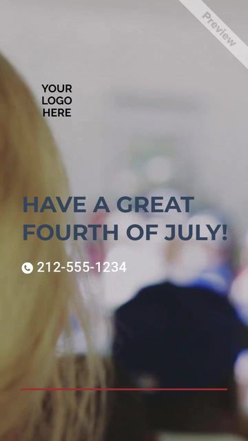 July 4th Video Template