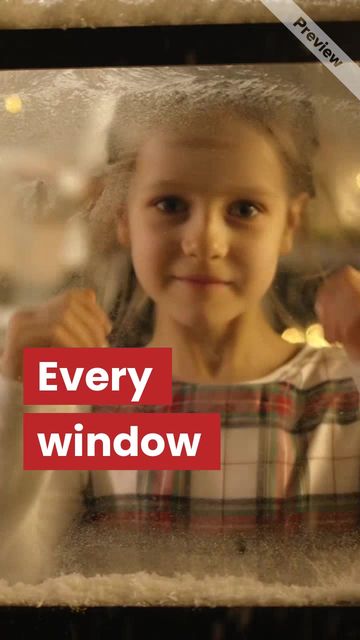 Christmas Window Video Template