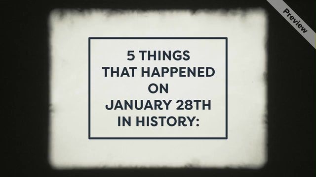 January in History Video Template