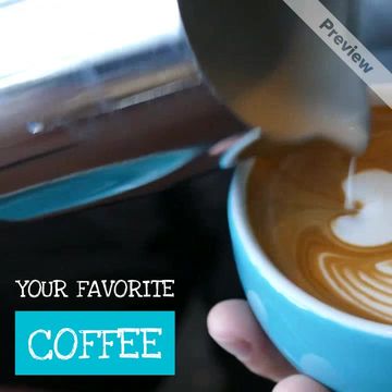 Coffee App Video Template