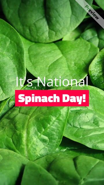 Spinach Day Video Template