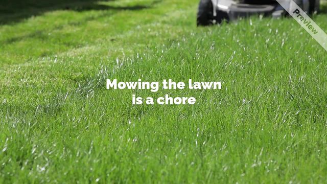 Mowing the lawn Video Template