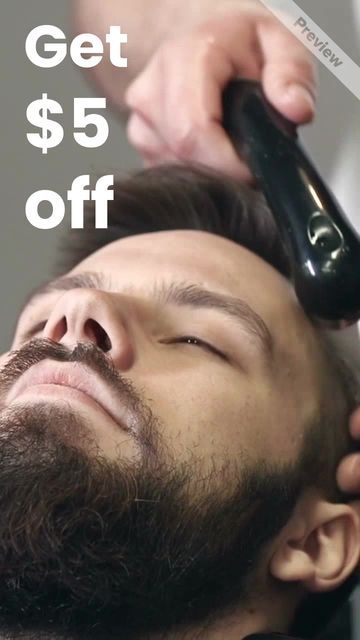 Men Haircut Video Template