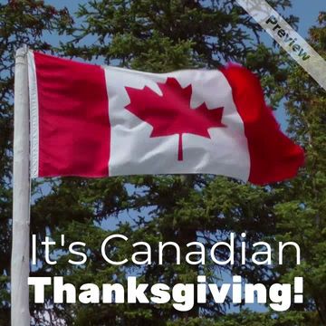 Canadian Thanksgiving Video Template