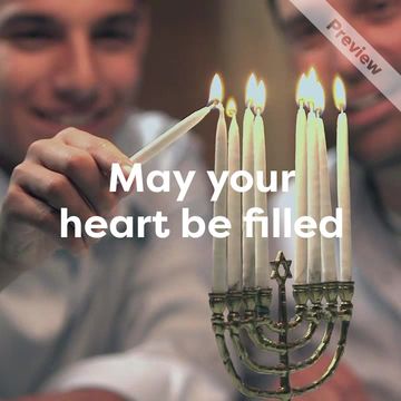 Happy Hannukah Video Template