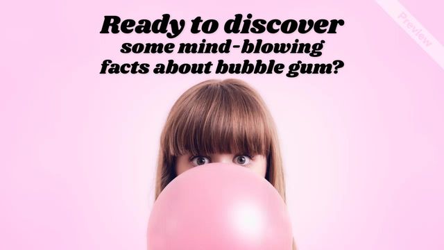 Bubble Gum Day Video Template