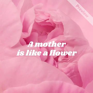 Like a flower Video Template