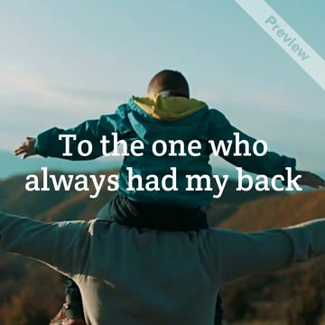 Had my back Video Template