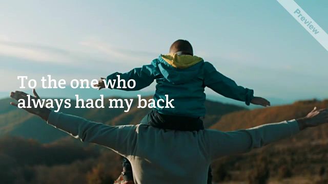 Had my back Video Template