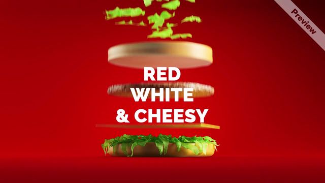 Red White And Cheesy Video Template