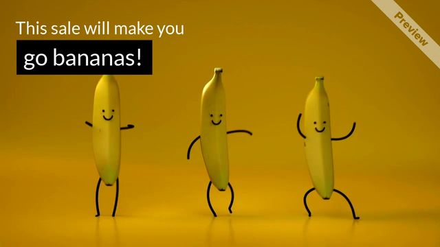 Go Bananas Sale Video Template