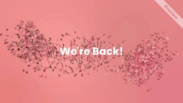 We're back Video Template