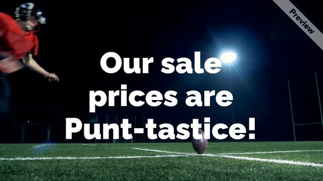 Punt-tastic Video Template