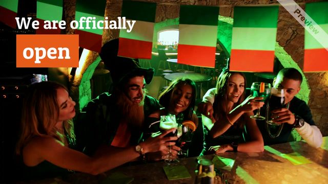 We're Open Video Template