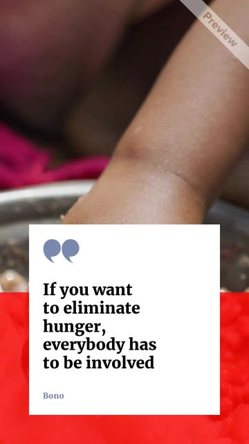 Hunger Awareness Day Video Template