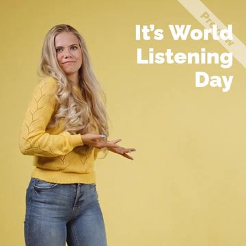 #WorldListeningDay Video Template