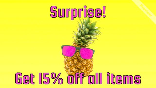 Surprise sale Video Template