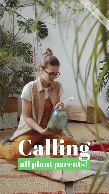 Take Your Houseplant for a Walk Day | July 27 Video Template