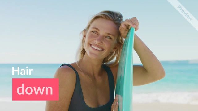 Hair Down Video Template