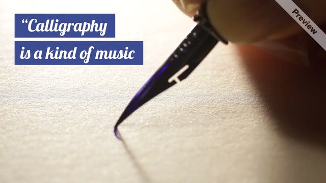 #CalligraphyDay Video Template