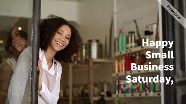 Small Business Saturday Video Template