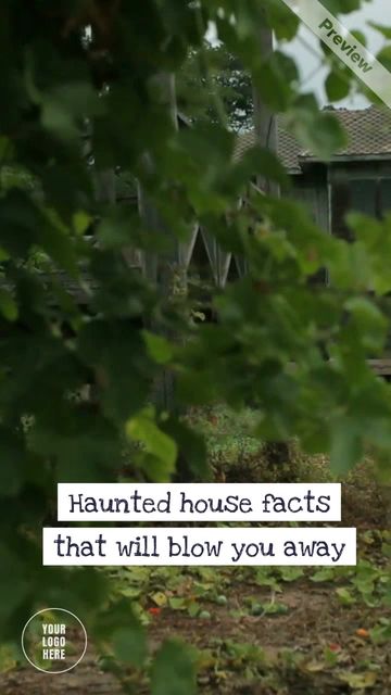 Spooky Halloween facts - Haunted Houses Video Template