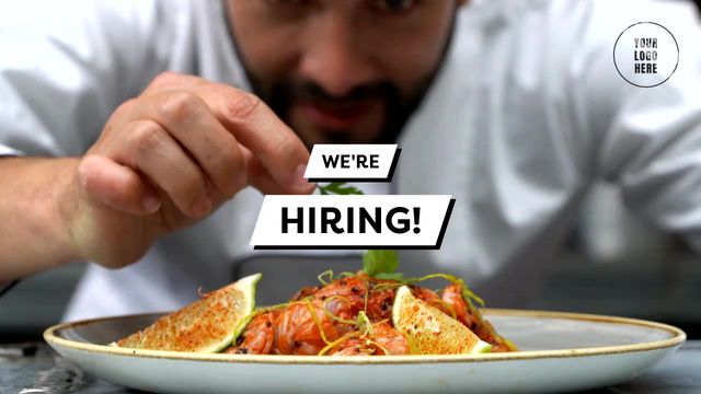 Food - We're Hiring - 20 sec Video Template