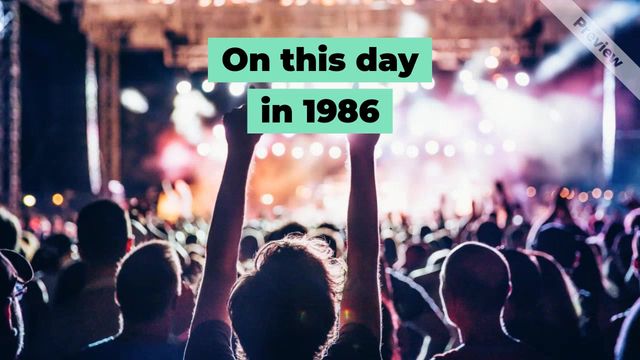 On This Day 1986 Video Template