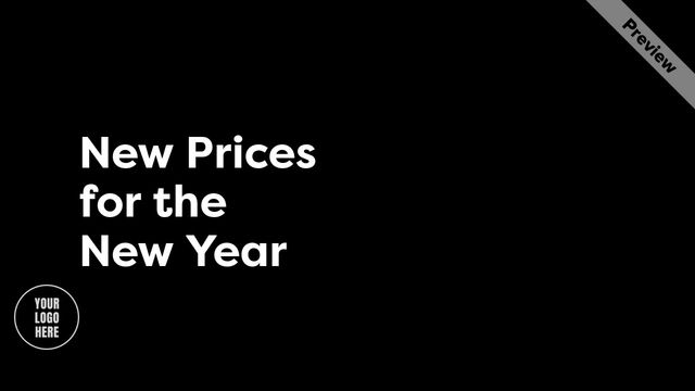 New Prices for the New Year Video Template