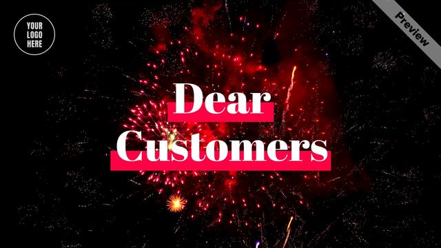 Thank you cutomers | New year Video Template