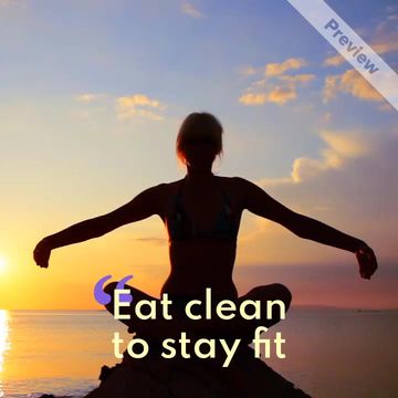 Eat Clean | G. Hadid Video Template