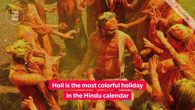 Holi Festival of Color Video Template