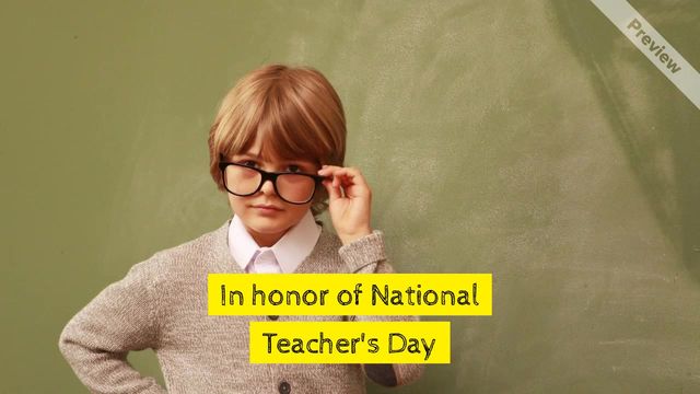 Teacher's Day Video Template