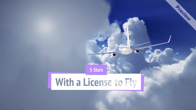 Stars With a License to Fly Video Template