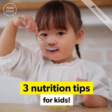 Healthy Eating Tips for Kids  Video Template