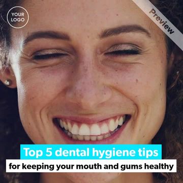 Healthy Teeth Tips Video Template