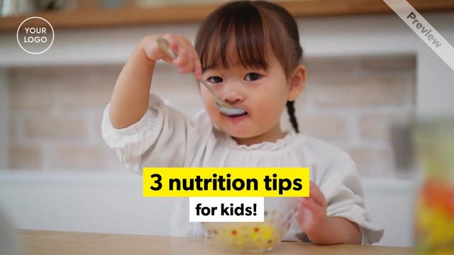 Healthy Eating Tips for Kids  Video Template