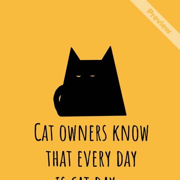 Cat Day | Aug 8 Video Template