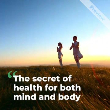 #WellnessWednesday | The Secret of Health Video Template