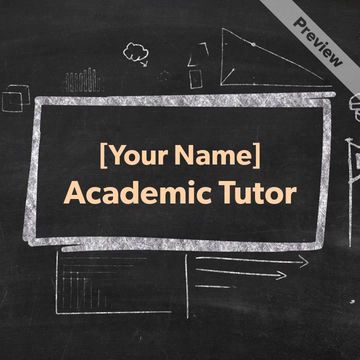 Professional Business Card | Academic Tutor Video Template