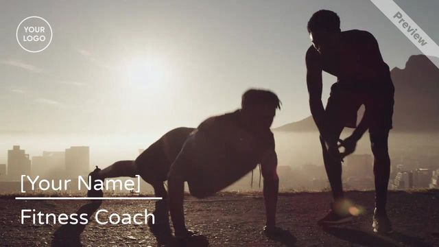 Business Card | Fitness Coach Video Template