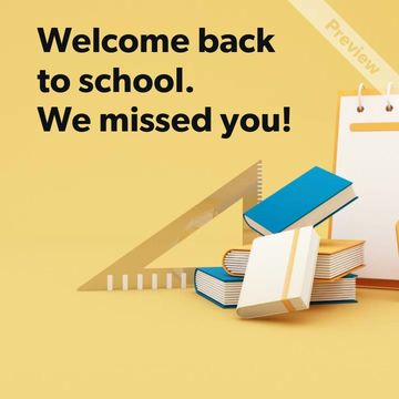 Welcome Back to School Video Template