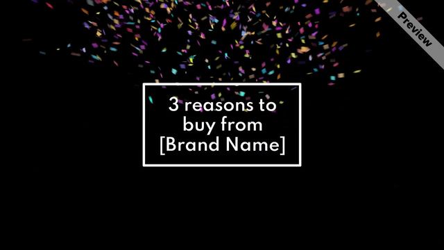 Buy From Us | Sales Video Template